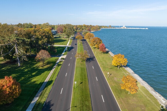 Lake Shore Drive is a beautiful stretch no matter what time of year in Grosse Pointe Shores.