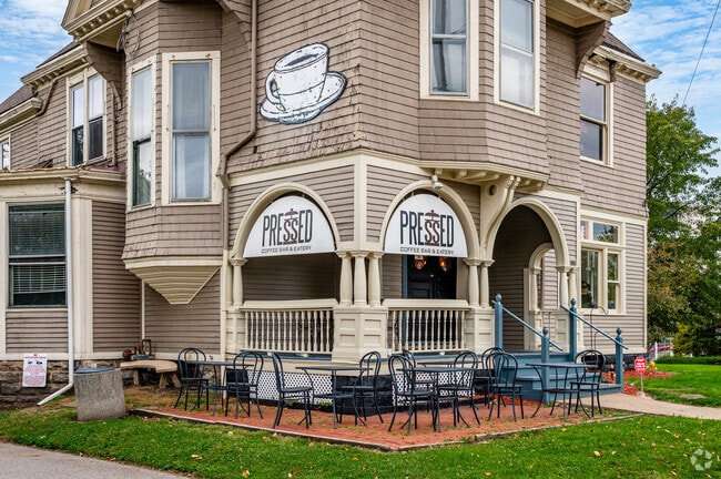 The Pressed Coffee Bar is a popular student hangout.