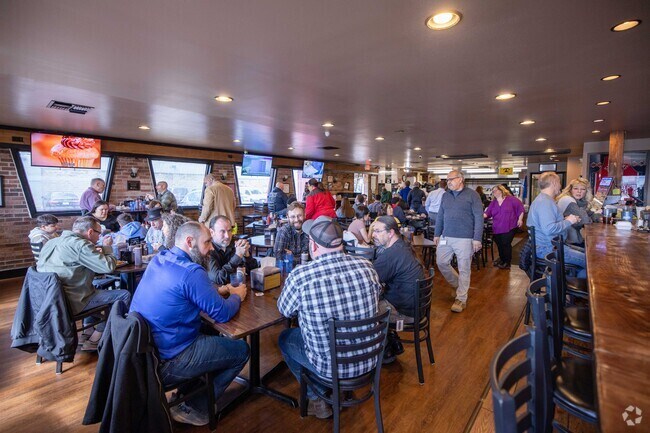 Big Ed’s BBQ inSouthwest Waukegan is packed during lunchtime as people enjoy incredible ribs.