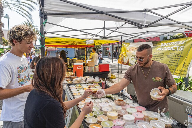 Otay Ranch Town Center hosts weekly farmers markets with local vendors offering unique goods.