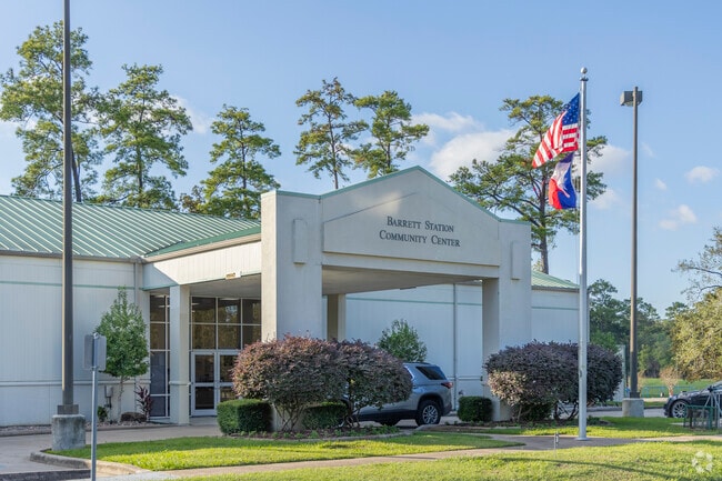 The Barrett Community Center, the heart of Barrett, welcomes you at the Riley Chambers entrance.