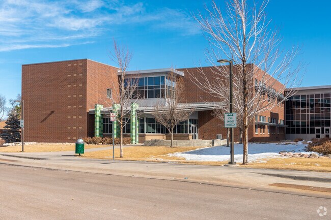 Aurora Hills Middle School entrance.