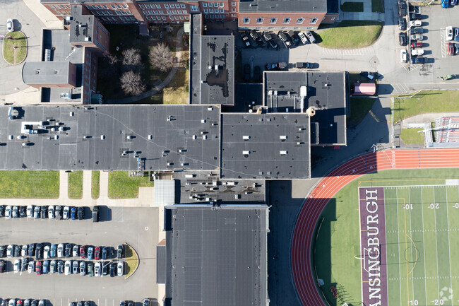 A top down view of Knickerbacker Middle School