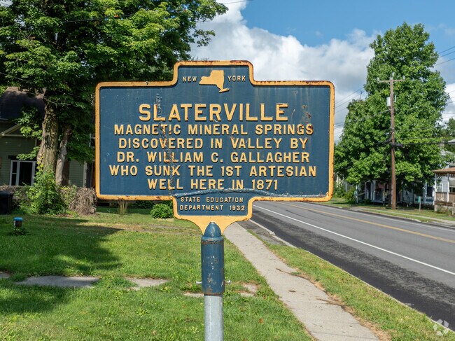 Slaterville Springs is a small town known for its organic farms and great hiking.