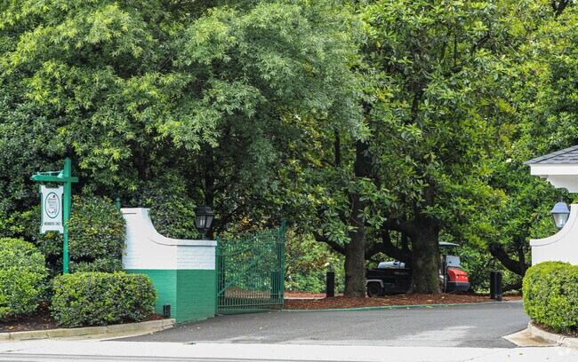 The entrance to the private Augusta National Golf Course in Downtown Augusta.