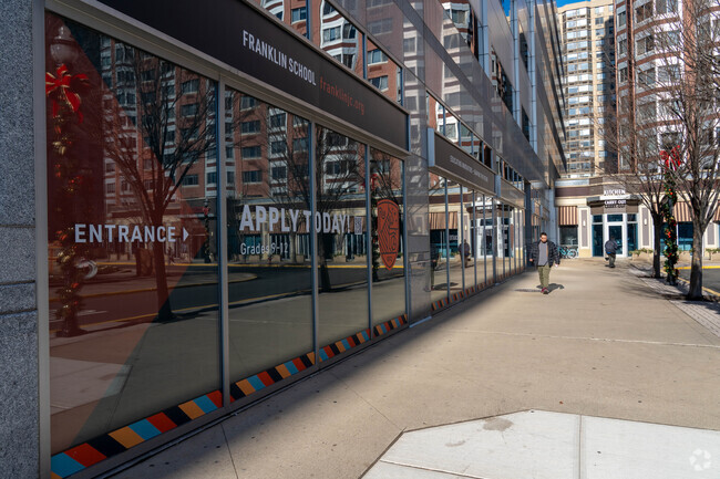 Being nearby the path and lightrail station makes the Franklin School very accessible.