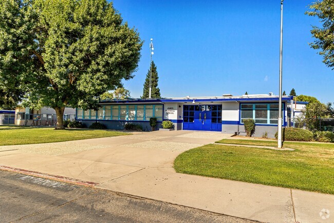 James Marshall Elementary School in Rouse Modesto, Ca sits in a quiet neighborhood.