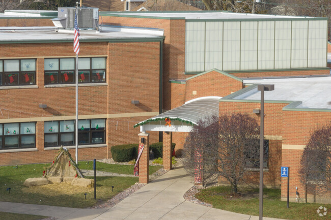 The beautiful campus of St. Mary Elementary School includes modern amenities for students.