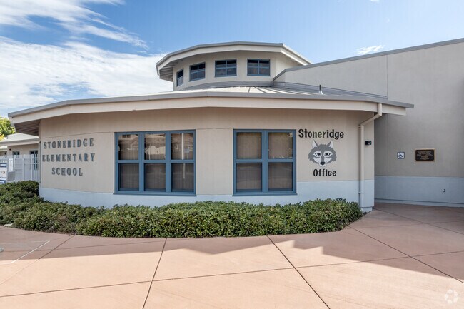 Stoneridge Elementary is located within the neighborhood and walking distance from many homes
