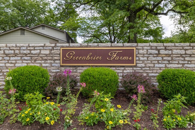 As you enter Greenbrier Farms you are greeted with this elegant plaque.