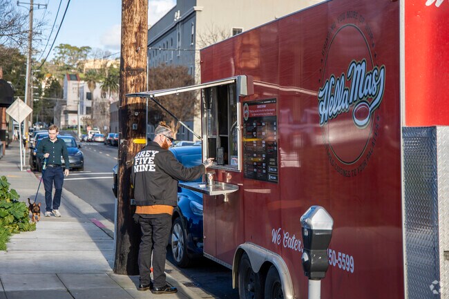 Downtown Martinez's Main Street is sometimes visited by local food trucks.
