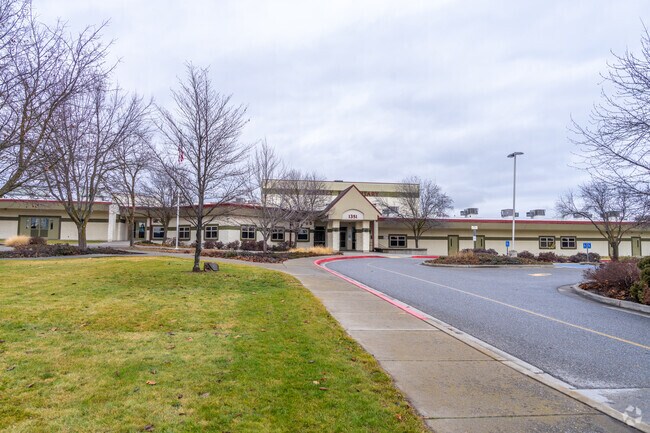 LAM Christian Academy has a student drop off loop in front of the school.