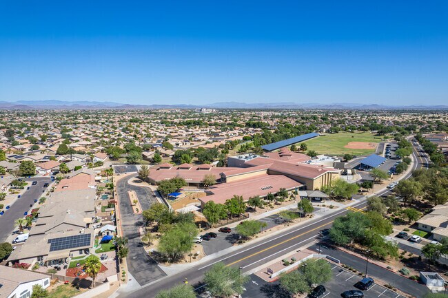 A bird's-eye view of Kingswood Elementary School in Surprise.