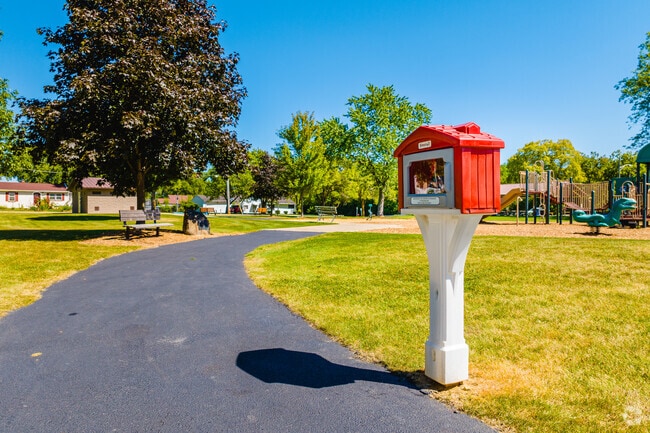 Little free libraries can be found throughout the South Farnsworth neighborhood.