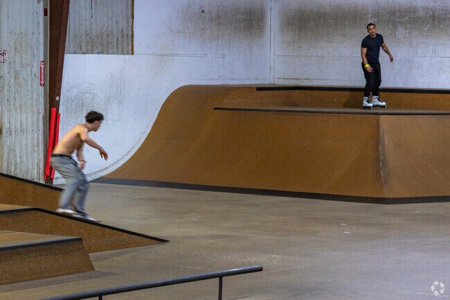 Skateboarding enthusiasts travel from across the city to visit Southside Skate Park.