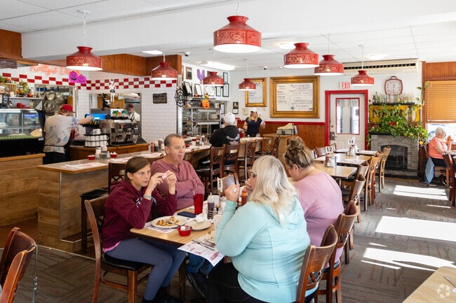Savor the classic diner experience at Rolly's, a cherished local gem not far from Poland.