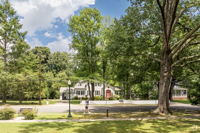 A stroll past stately homes near Clay Street Park reveals the residential charm of Franklin, Virginia.