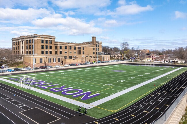 Northeast High School serves students in the Power & Light District.