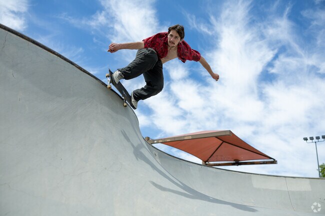 Hit the skate park at Santa Rita Park and practice airs in one of three concrete bowls.