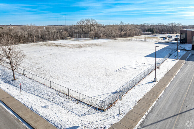 Edgewood Middle School features large athletic fields.