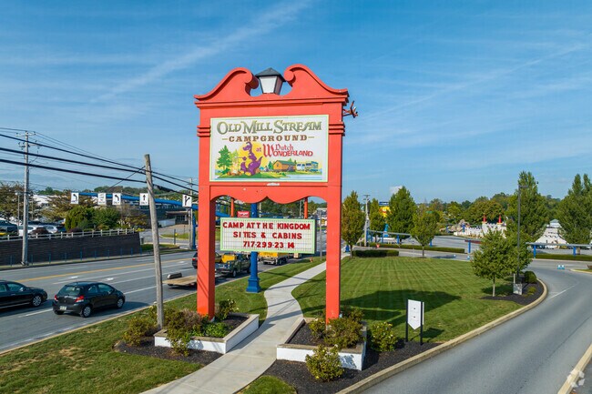 The Old Mill Stream Campground in Fertility is on Lincoln Highway for a fun lodging option.