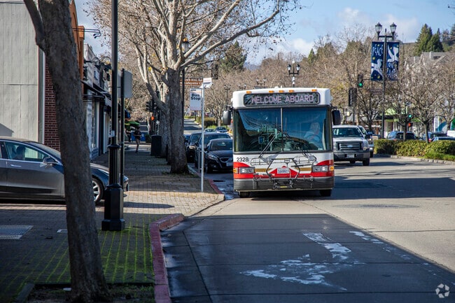 Downtown Lafayette is served by the County Connection bus line.