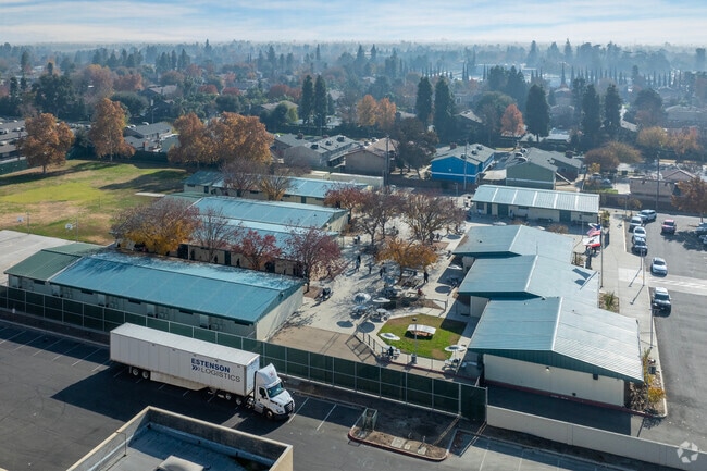 A view of Cambridge High School in Fresno.