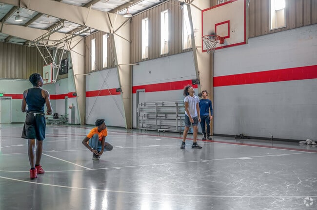Kids enjoy playing basketball at a local gym near Bessemer..