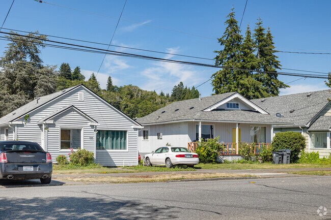 Small, one story houses are typical for Ontario, WA.