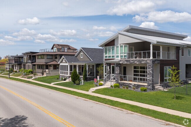 Modern homes can be found closer to the St. Joseph River in Howard Park-East Bank.