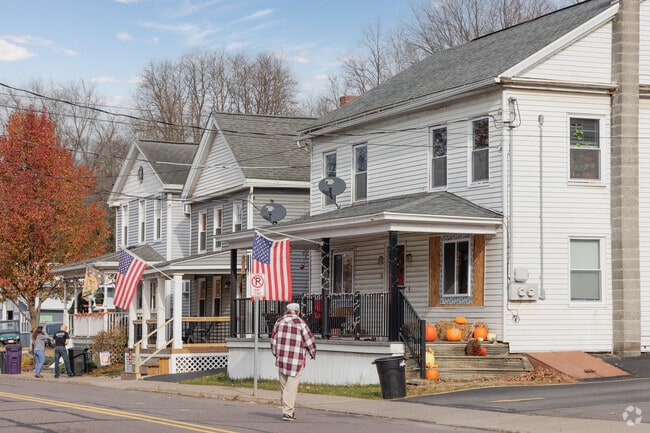 Houses along College Ave in  Factoryville, PA.