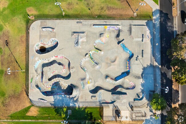 Local skaters flow through Rotary Park’s ramps in North Madera.
