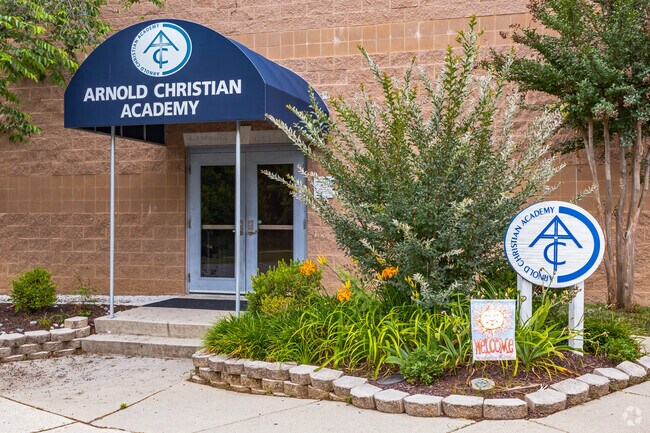 Entrance to the Arnold Christian Academy.