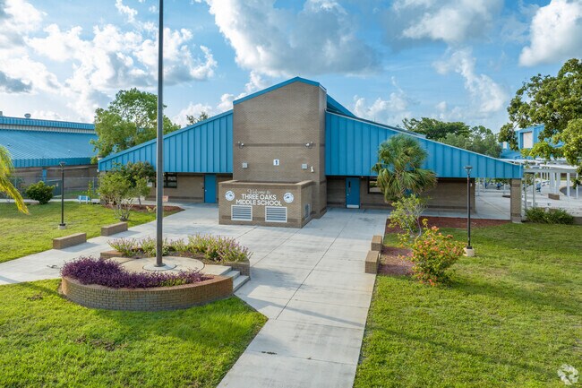 Three Oaks Middle School scores an above average B+ rating among schools in the state.