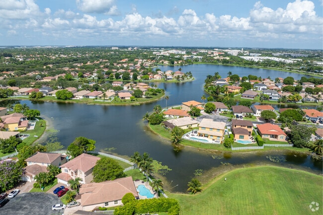 Monarch Lakes offers waterfront upscale homes.