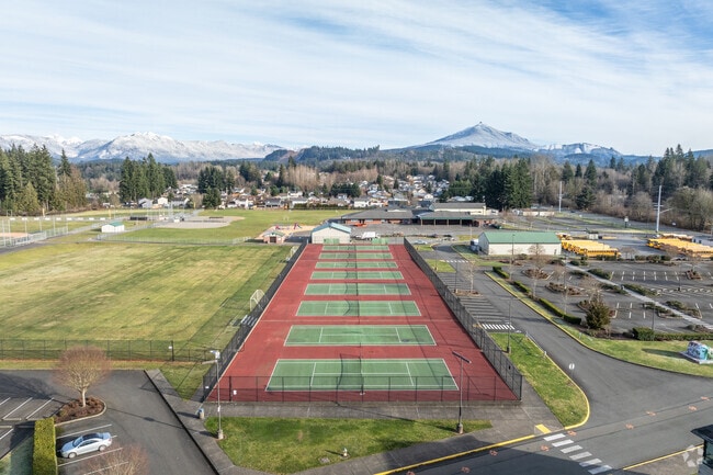 Granite Falls High School tennis courts.