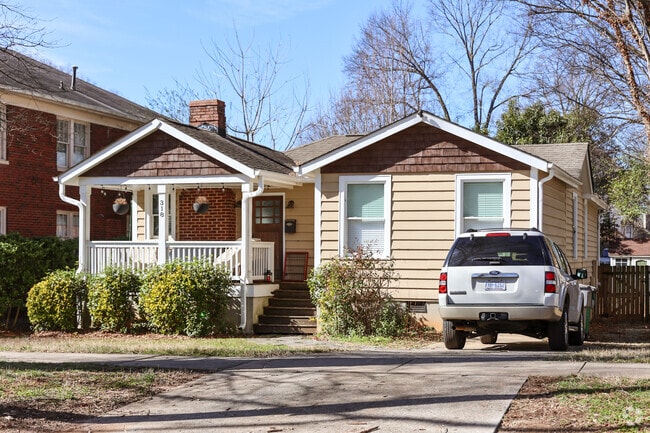 A classic ranch home in Wesley Heights, one of the oldest Charlotte neighborhoods.
