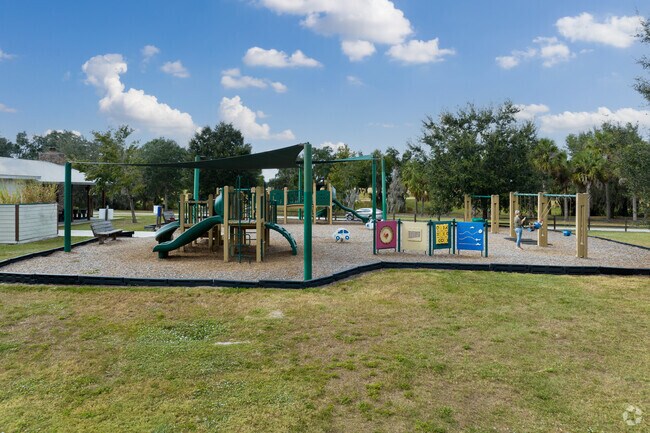 The playground at Rodenbach Park is a favorite amongst moms and kids alike.
