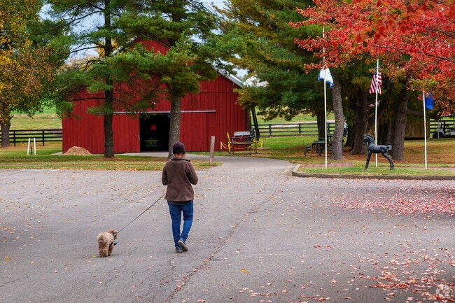 A South Nicholasville resident enjoys walking her dog at Waveland, just minutes away.