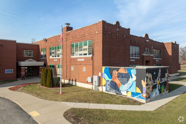 Glen Flora Elementary School in Waukegan serves approximately 450 students.