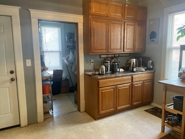Huge pantry and lots of storage.