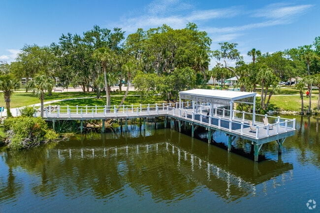 At Sims Park in Downtown New Port Richey there are boat docks and kayak launches available.