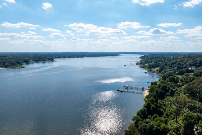 Locust residents can take their boat out on the Navesink River.