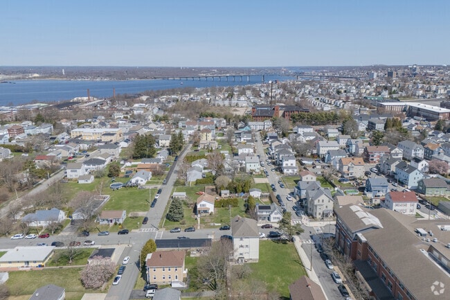 Sandy Beach neighborhood stretches from Mount Hope Bay to Main Street and downtown Fall River.