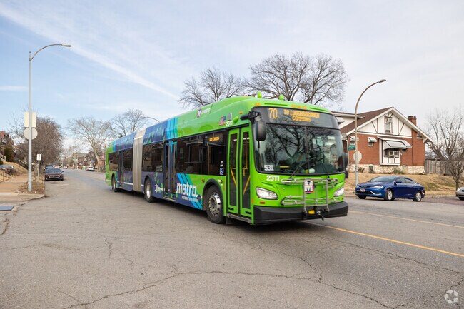 Hop on a bus along Grand Blvd to take you through Holly Hills.