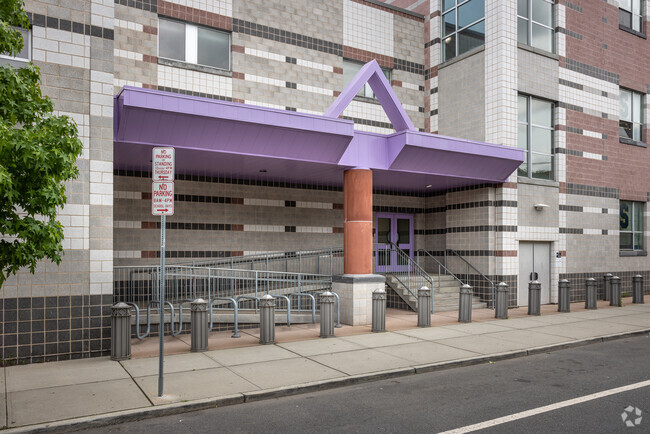 An alternate entrance to the Oliver Street School, Newark, NJ.