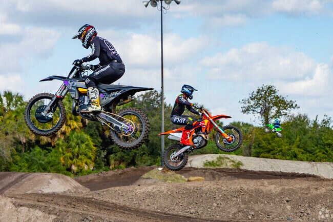 Ride on over to East Bay Raceway and riders can practice for $40/day, and spectators can enjoy the sights and thrills of Motocross.