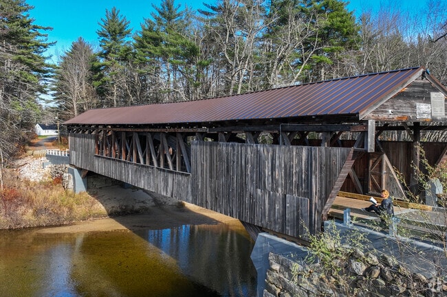 The Whittier Covered Bridge is a historic New England landmark in Ossipee.