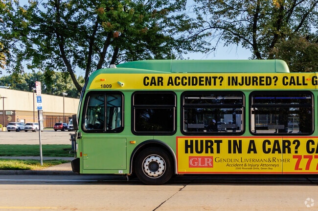 GO Transit bus stops are provided throughout the neighborhood.