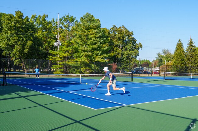 Join one of the tennis leagues and play for fun at Armstrong Park near Dover Estates.